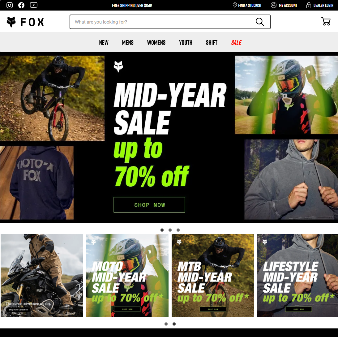 Fox Racing — MX & MTB Gear Storefront